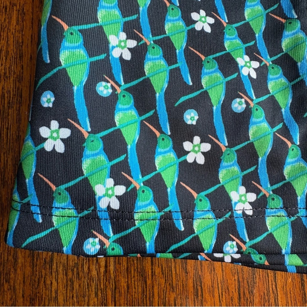 WOMENS HUMMINGBIRD PRINT WRAP GOLF/TENNIS SKORT SIZE MEDIUM - Picture 6 of 11